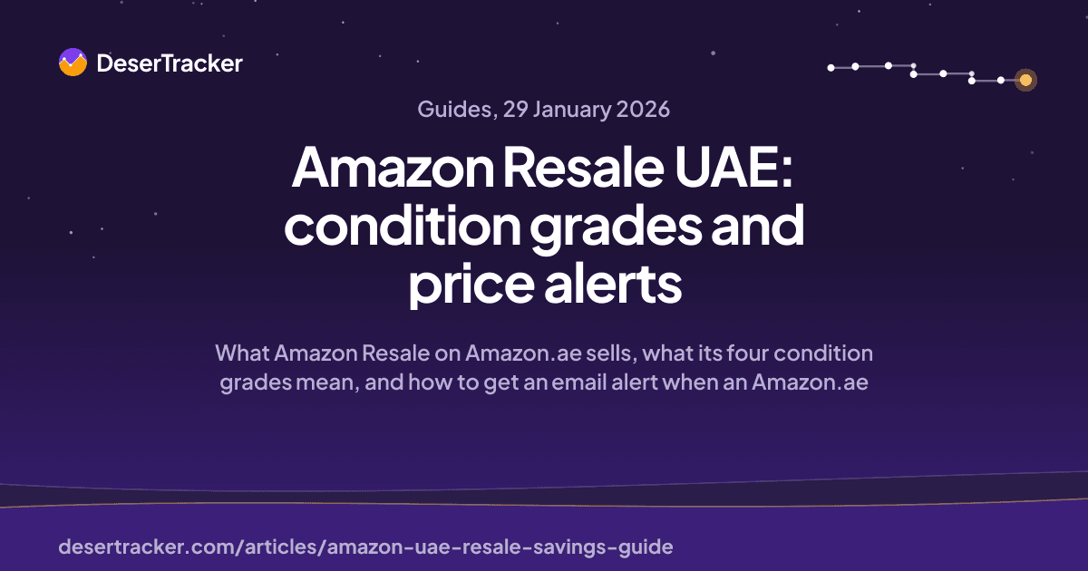 Amazon Resale UAE: condition grades and price alerts