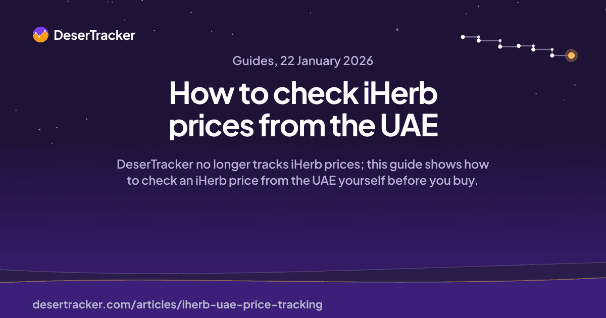 How to check iHerb prices from the UAE